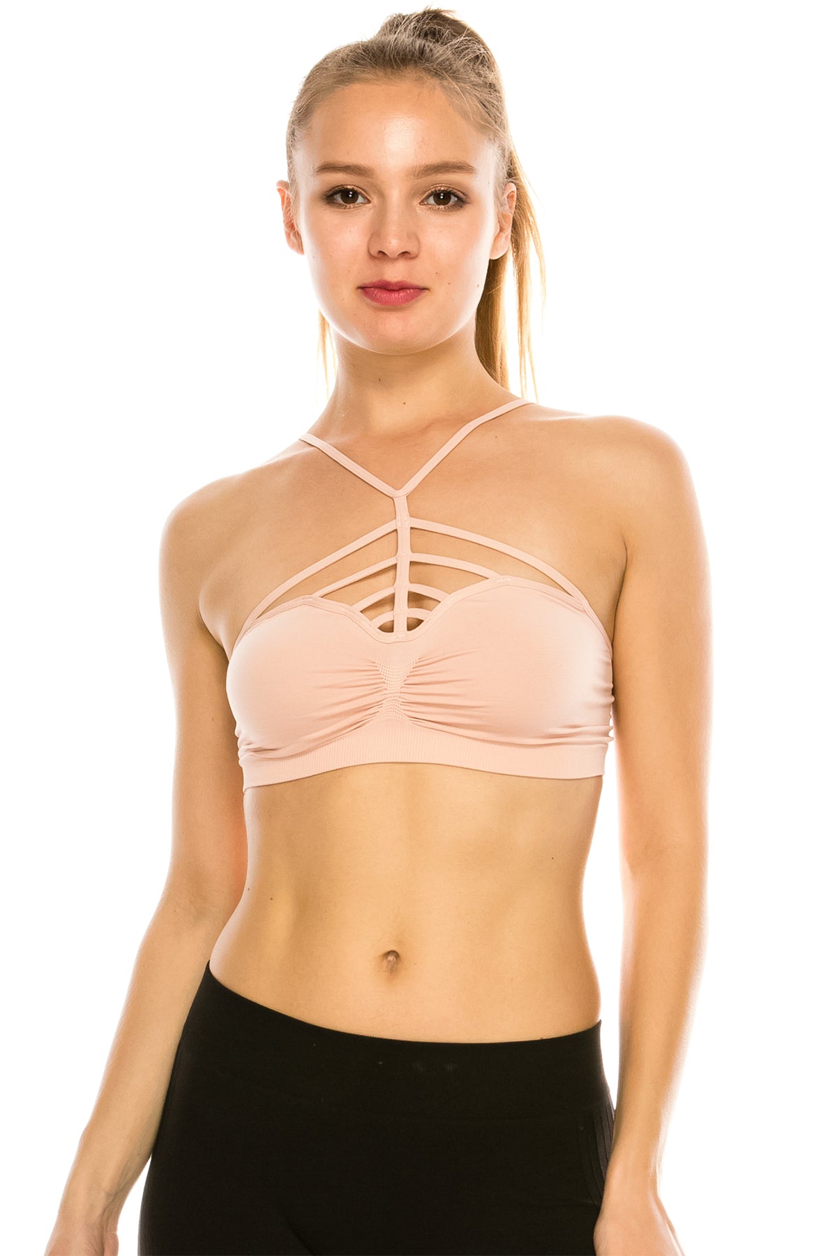FRONT CAGED BRA TOP