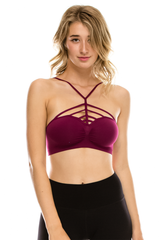 FRONT CAGED BRA TOP