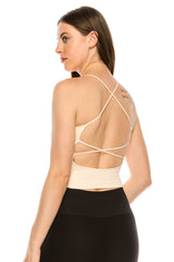 STRAPPY LOW BACK CROP TOP